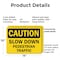 Signmission Slow Down Pedestrian Traffic Caution Sign, Plastic, 14in W x 10in L, 2PK OS-2PACK-CS-P-1014-L-19232 - alternate 7